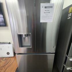 LG 26CF COUNTERDEPTH REFRIGERATOR 1799! 0 DOWN 0% FINANCING! 1 YR WARRANTY! 48HR DELIVERY! FIRST RESPONDERS 5% OFF