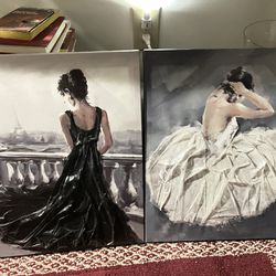 2 Canvas Paintings 