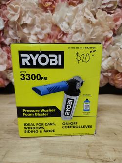 RYOBI
Pressure Washer Foam Blaster for Most Gas Electric and Cordless Pressure Washers up to 3300 PSI