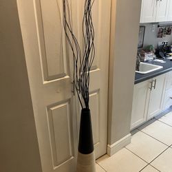 IKEA Vineger Decorative Bamboo Vase w/ Sticks