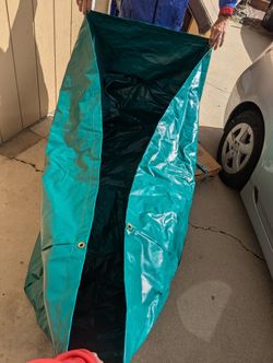 6x4x2 Heavy Duty vinyl Tarp Waterproof Rain Cover Marine grade Motorcycle Mountain Bike Lawn Mover Storage Shed Bench uv Protection Outdoor Husky DeWa