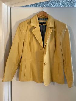 Monterey Bay Women’s yellow leather jacket