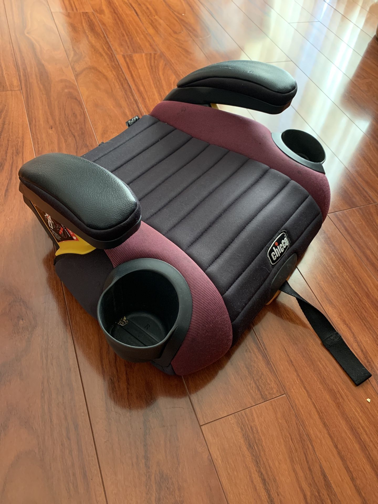 Chicco GoFit Plus Backless Booster Car Seat with Latch Attachment and Quick-Rele