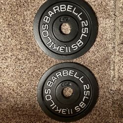 CAP Olympic Barbell 25 Lb Weight Plates
