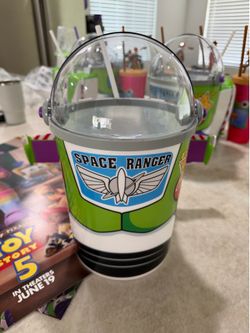 NEW IN HAND TOY STORY 5 BUZZ POPCORN BUCKET & DRINK LIGHT UP