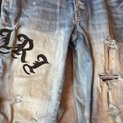 Amiri Bandana Jeans