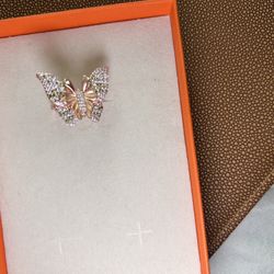 925 Butterfly Ring 