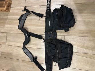 Husky tool belt with bags and harness