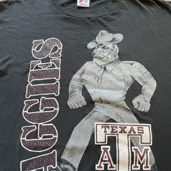 Vintage 90s Texas A&M Aggies Ol Sarge Shirt  Mens Large