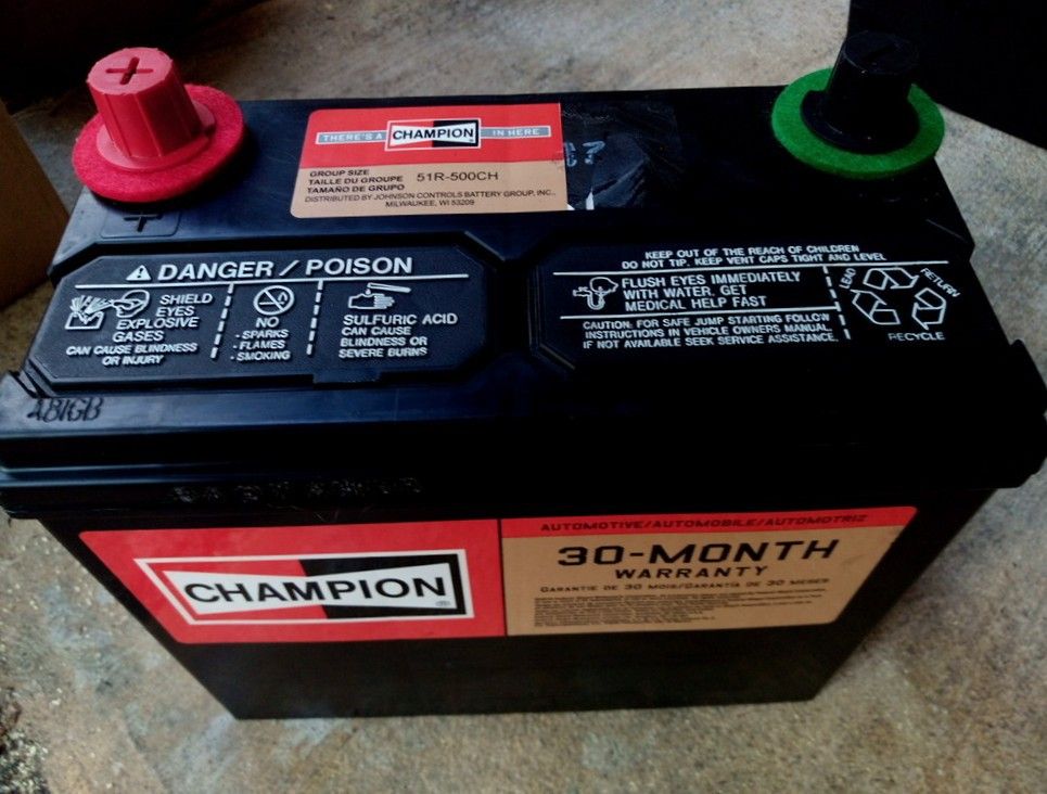 Champion group 51R Honda Acura car truck battery perfect condition