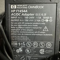 HP F1454A AC DC Adapter 19V 3.16A for OmniBook 2100 3000 Pavilion N3000 Laptop