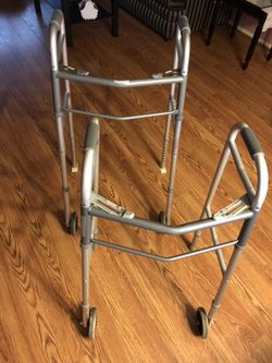 Medical Deluxe 2 wheel , rolling adult walker