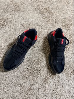 Black “Red Back” Pradas  Size 43