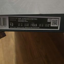 Jordan Olympic 6s Size 12 Men