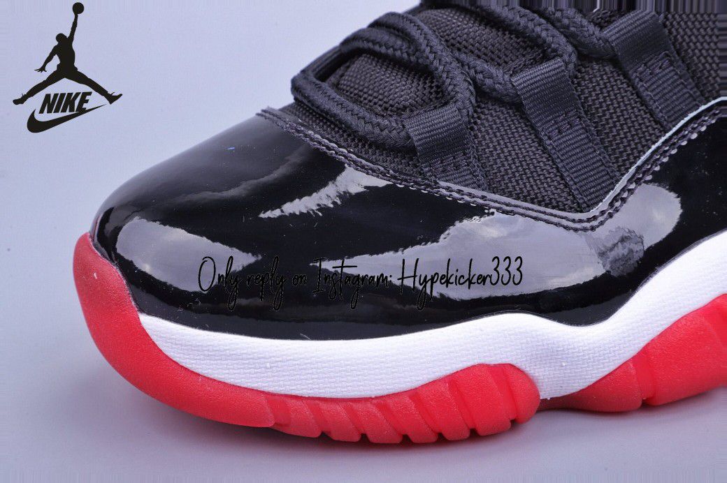 Jordan 11Retro Playoffs Bred clean and neat sneaker