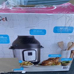 Instant Pot Duo Crisp 11-in-1 Air Fryer and Electric Pressure Cooker Combo with Multicooker Lids that Air Fries, Steams, Slow Cooks, Sautés, Dehydrate