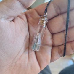 Pink Tourmaline Crystals Magic Healing Glass Pendant