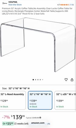 Acrylic Coffee Table