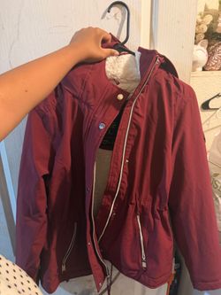 Hollister Burgandy Jacket