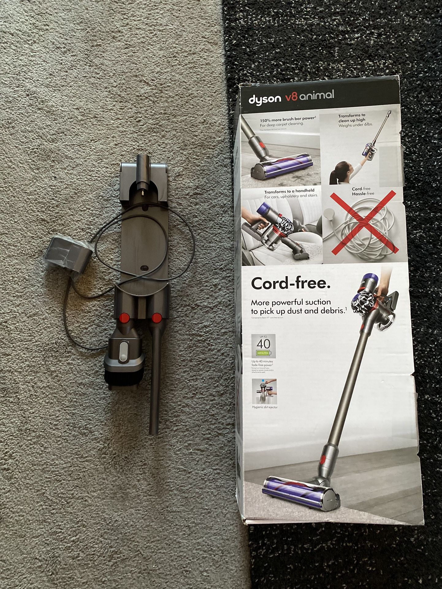 Dyson V8 Animal Charger, Wall Mount, Combination Tool & Crevice Tool ONLY!!