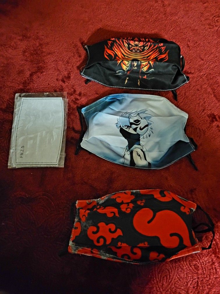 NWT KIDS HERO OF THE SHADOWS FACE MASK 3 PACK UNISEX SIZE ONE SIZE FITS ALL