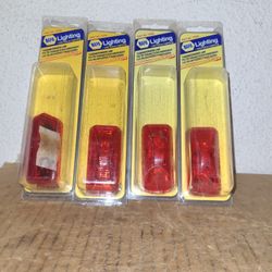 (4) Truck-Lite 1560D LED Red Clearance Marker Lamp 12v