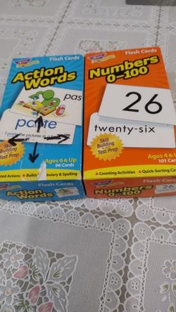 Lakeshore, Action Words Cards and Flash Cards Numbers 0-100