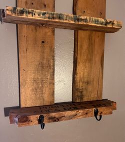 Coca-cola pallet wall shelf