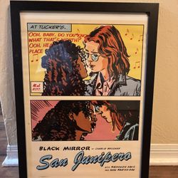 Black Mirror San Junipero Framed Print