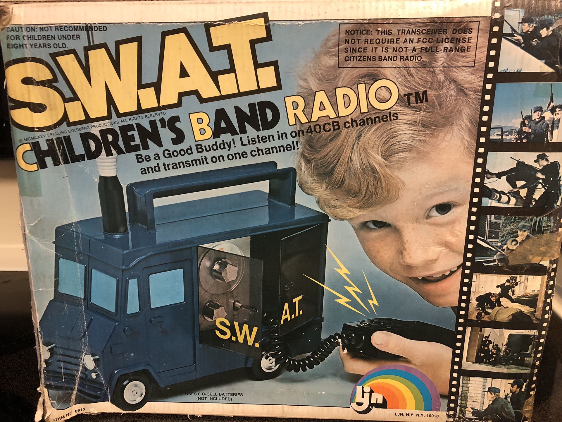 SWAT Toy CB Band Radio TV Show Van w/Box