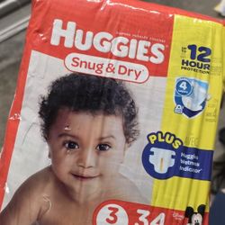$10 NEW DIAPERS - SIZE 3 - UNOPENED