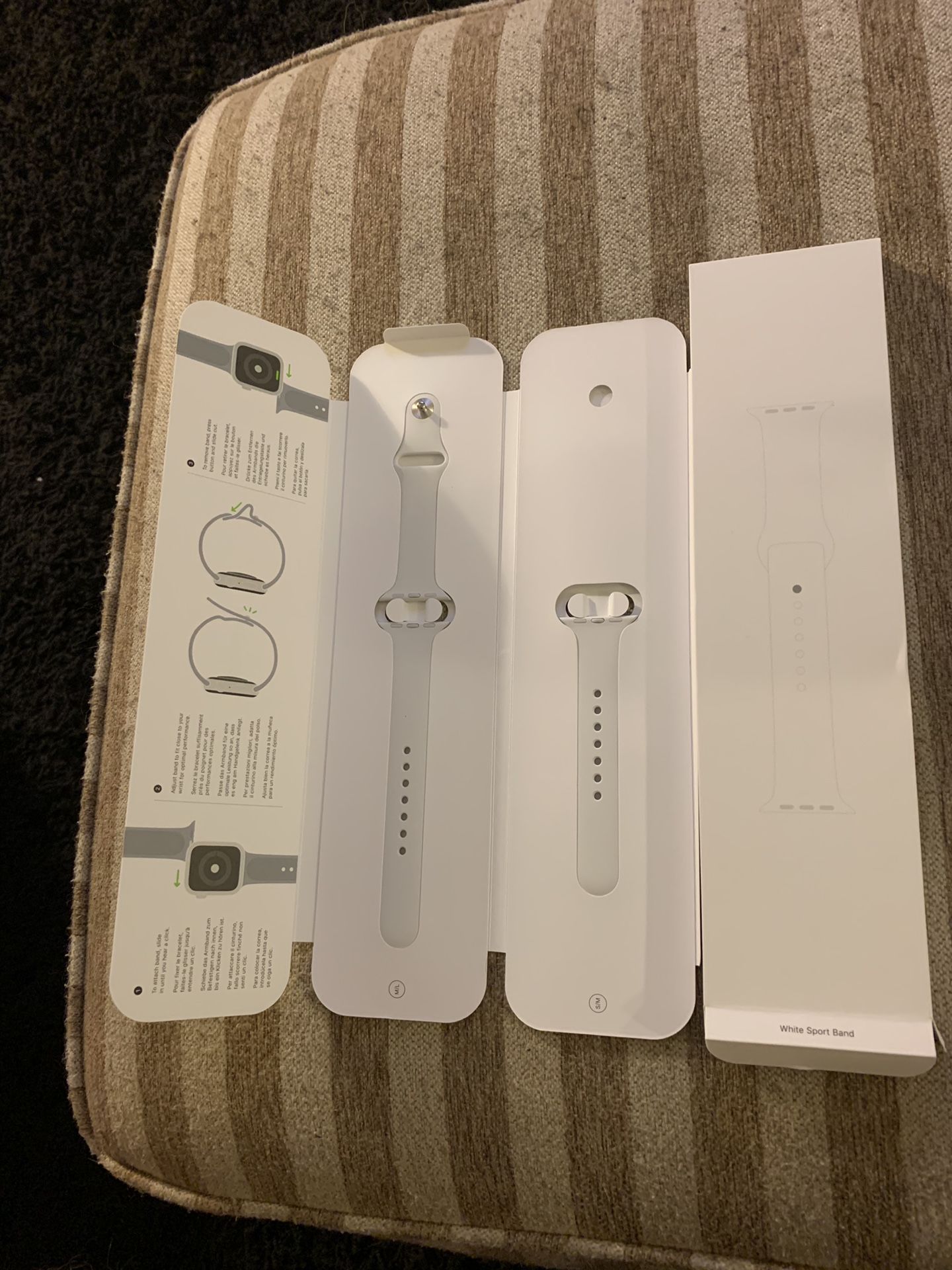 White Apple Watch Sport Band