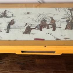Chinese Lacquer Tea Coffee Table, Antique. 