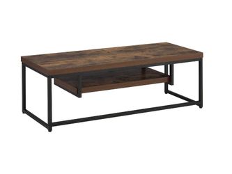 Bob Weathered Oak & Black TV Stand / 50 Inch