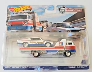 Hot Wheels Car Culture Team Transport #43 AMC Rebel Machine w/Wide Open