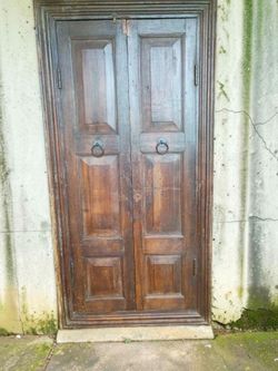 British military Era Antique framed Wood Door