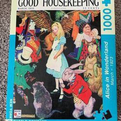 In Box Collectible Good Housekeeping Alice In The Wonderland 1000 Pieces By New York Puzzle Company