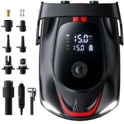 50PSI Paddle Board Pump Electric Portable, SUP Air Pump for Paddleboard with Auto-Off, Deflate Function, and 12V DC Car Connector for Stand Up Paddle 