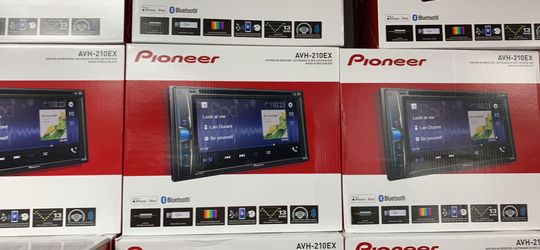 New pioneer double din car stereo with installation
