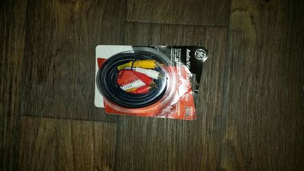GE Audio/Video Cable- 6ft., BLACK