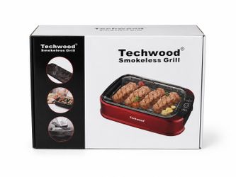 Techwood Indoor Smokeless Grill 1500W TWRG-200 - Black Great Condition