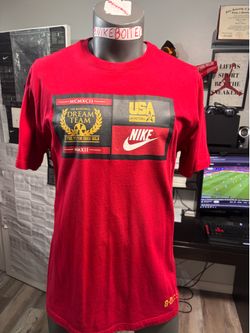 Nike Men’s X-Large USA Dream Team Olympic Vintage Red T Shirt Kobe Basketball