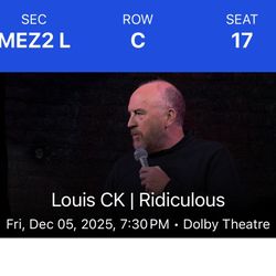 Louis CK Dolby Theater Friday 