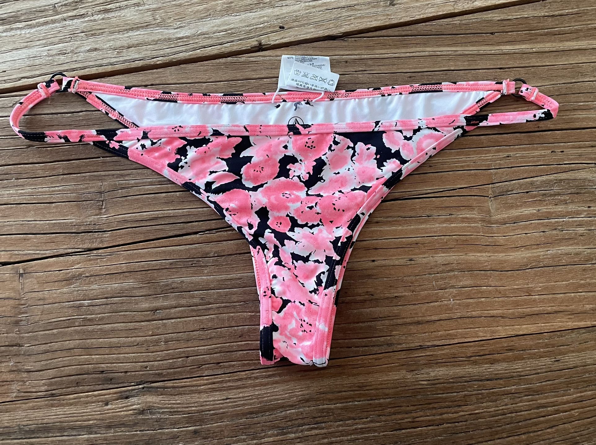 New Volcom Swim Floral Bikini Bottoms Small