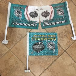 Florida Marlins Flags $15.00 EACH, CASH. TEXT FOR PRICES. 