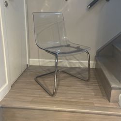 Clear Ghost Dining Chairs 2 Available
