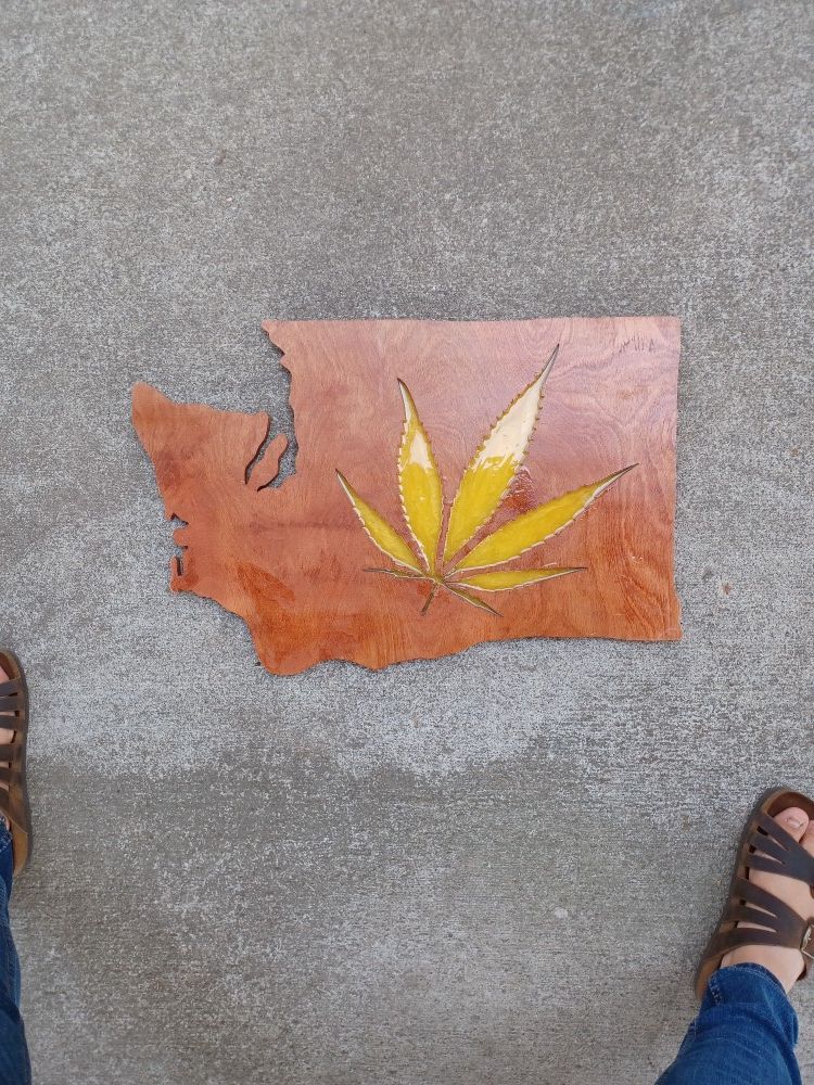 Wood Washington Bud Art Glow In Dark