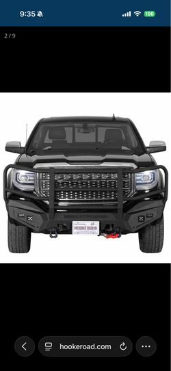 Hooke Road front bumper with grille guard for GMC Sierra 2016-2018