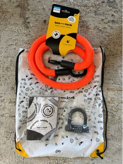 TEX-LOCK-German made flexible, secure and lightweight bike lock made of high tech textiles. New.