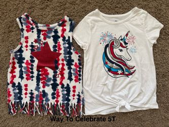 5T Girl Way To Celebrate 4th of July Shirts
